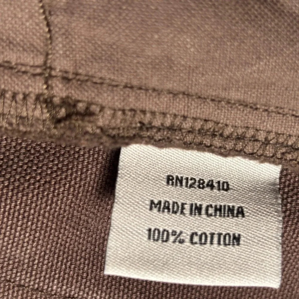 Sid Mashburn Mens Brown 33x30 Cotton Canvas 5-Pocket Pants Button Fly - Picture 6 of 12